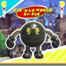 PAC-MAN WORLD Re-PAC Chrome Noir Chogokin skin