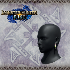 Monster Hunter Rise - "Bunny Dango Earrings" Hunter layered armor piece