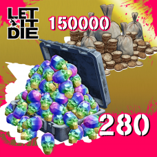 280 Death Metals + 150,000 Kill Coins - LET IT DIE
