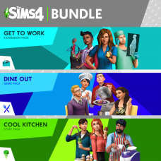 The Sims™ 4 Bundle - Get to Work, Dine Out, Cool Kitchen Stuff