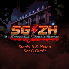 School Girl/Zombie Hunter Starfruit & Melon Set C Outfit