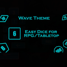 Easy Dice for RPG/Tabletop - Wave Theme