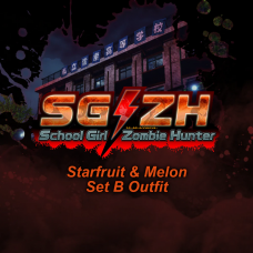 School Girl/Zombie Hunter Starfruit & Melon Set B Outfit