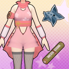 Gal*Gun:Double Peace 'Cunning Kunoichi' Costume Set[Cross-Buy]