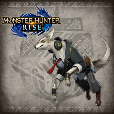 Monster Hunter Rise - "C Academic" Palamute layered armor set