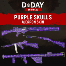 D-Day Enhanced - Purple Skulls Weapon Skin