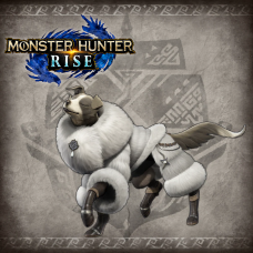 Monster Hunter Rise - "Canyne Fluffy Fur" Palamute layered armor set