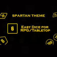 Easy Dice for RPG/Tabletop - Spartan Theme