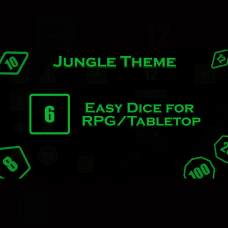 Easy Dice for RPG/Tabletop - Jungle Theme