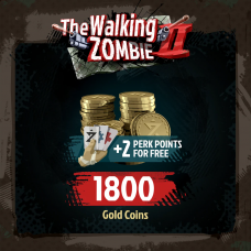 The Walking Zombie 2 – Normal Pack of Gold Coins With Bonus (1800 + 2 Perk Points)