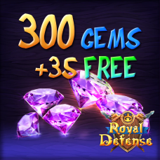 Royal Defense: 300 crystals +35